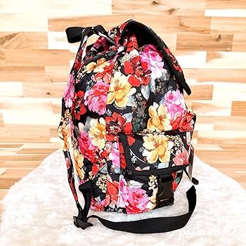 新品　LeSportsac レスポートサック　花柄　リュック　黒 LeSportsac レスポートサック リュックサック BASIC BACKPACK 花